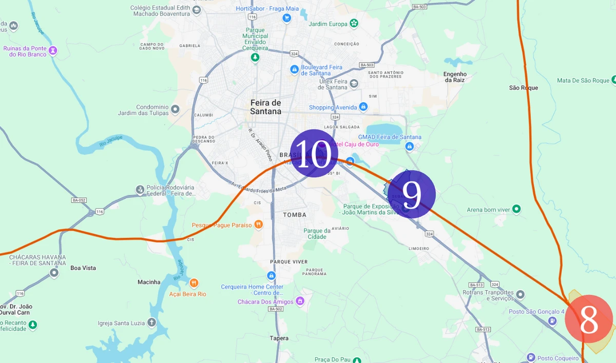 Rodoferroviária Contorno (Feira de Santana, estação rodoferroviária) por Divulgação