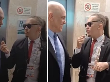 Imagem - Alexandre de Moraes encontra influenciador Mizael e dispara: 'Para me defender nos Estados Unidos'