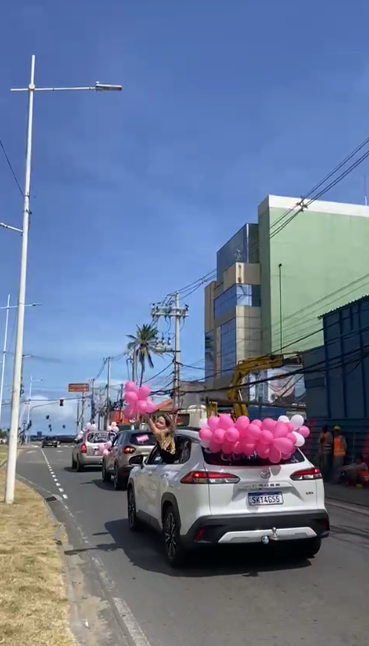 Buzinaço em homenagem a Lysandra Soares por Arquivo pessoal