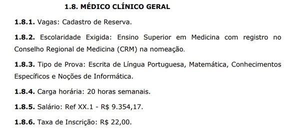 Detalhes sobre vagas do concurso em SP por Captura de tela 