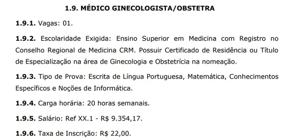 Detalhes sobre vagas do concurso em SP por Captura de tela 