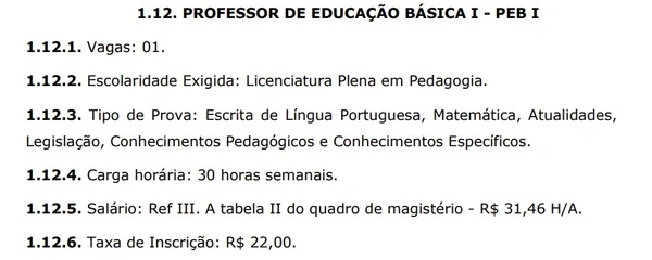 Detalhes sobre vagas do concurso em SP por Captura de tela 