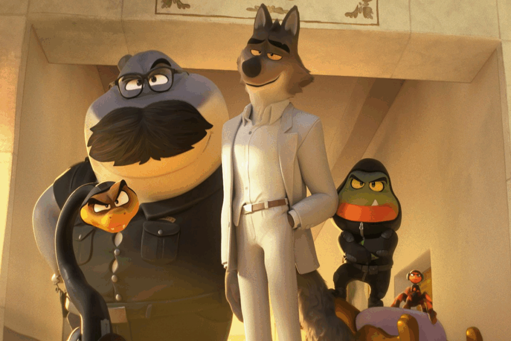 Em “Os caras malvados 2”, Sr. Lobo e sua equipe precisam impedir um assalto (Imagem: Reprodução digital | UNIVERSAL PICTURES)