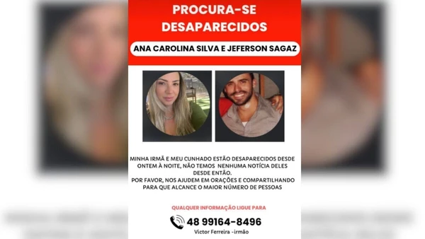 Jeferson Luiz Sagas e Ana Carolina Silva foram achados mortos em motel por Reprodução