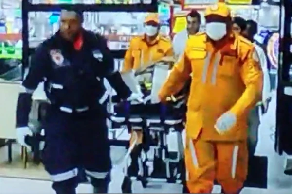 Trabalhador precisou ser hospitalizado 