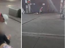 Imagem - Homem é preso após arrastar esposa pelos cabelos em posto de combustível