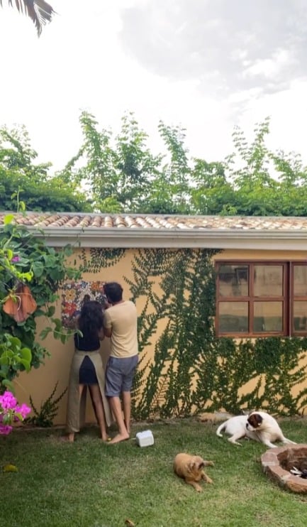 O casal de atores, Bianca Bin e Sergio Guizé, moram juntos em um sítio em Indaiatuba, no interior de SP, desde 2019 por Reprodução/Redes Sociais 