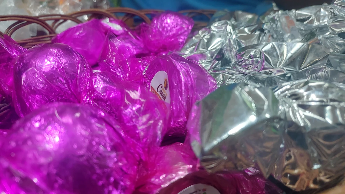 Além das barras, os bombons também estavam presentes no rol de opções do festival de chocolate por Alan Pinheiro/Arquivo Pessoal