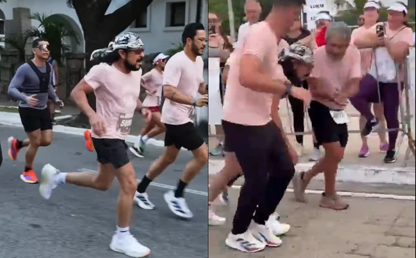 Bell Marques durante corrida em Fortaleza