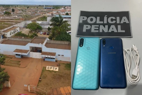 Celulares foram encontrados durante a revista