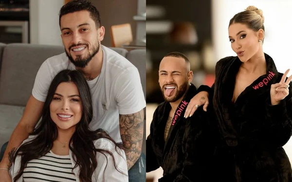 Alex e Vitória Telles; Neymar e Virgínia Fonseca