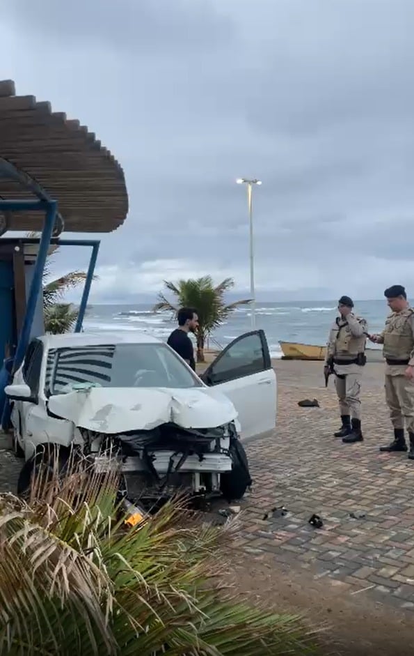Motorista atropelou corredor de rua na orla por Reprodução