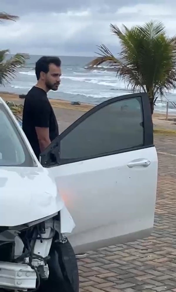 Motorista atropelou corredor de rua na orla por Reprodução