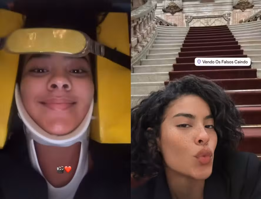 Fátima se joga das escadas em ato desesperado por Reprodução/TV Globo