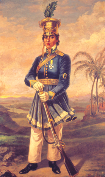 Maria Quitéria de Jesus pintura de Domenico Failutti de 1920 Acervo Museu do Ipiranga