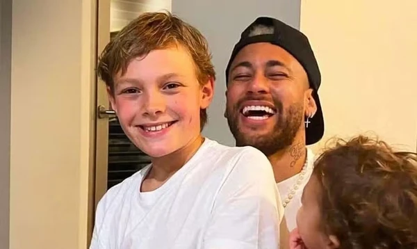 Neymar e Davi Lucca