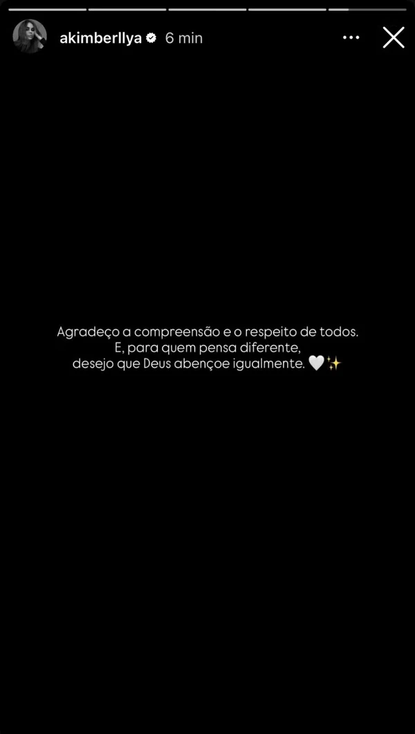 Amanda Kimberlly expõe conversas com Bruna Biancardi no story  por Reprodução/Instagram
