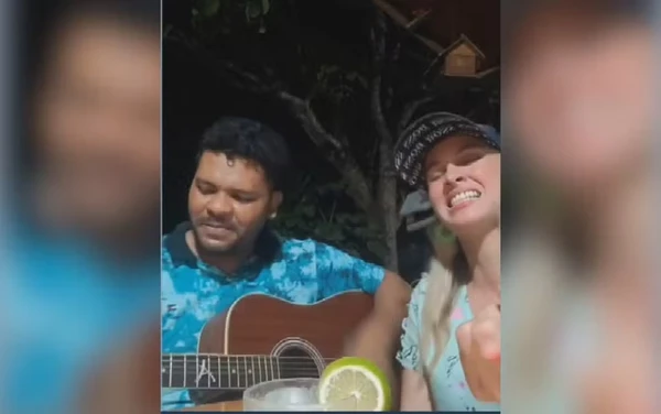 Dupla Byanca e Benício por Reprodução/TV Anhanguera