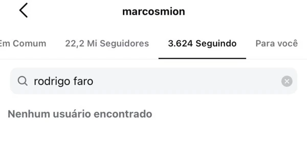 Marcos Mion não segue Rodrigo Faro por Reprodução