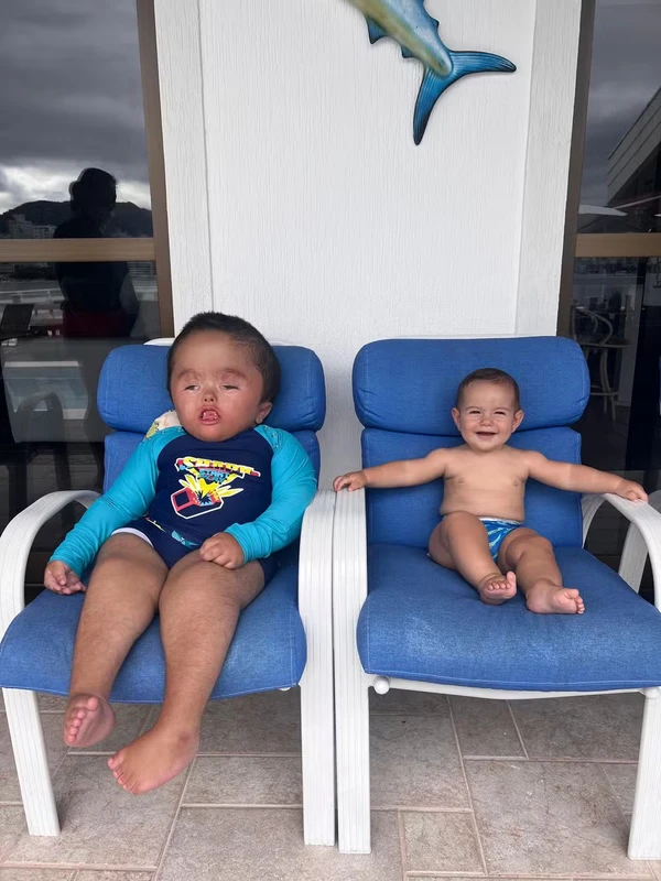 Bruna e Gabriel Massa são pais de Noah e Davi  por Acervo pessoal