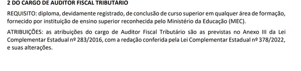 Detalhes sobre o concurso público  por Captura de tela 