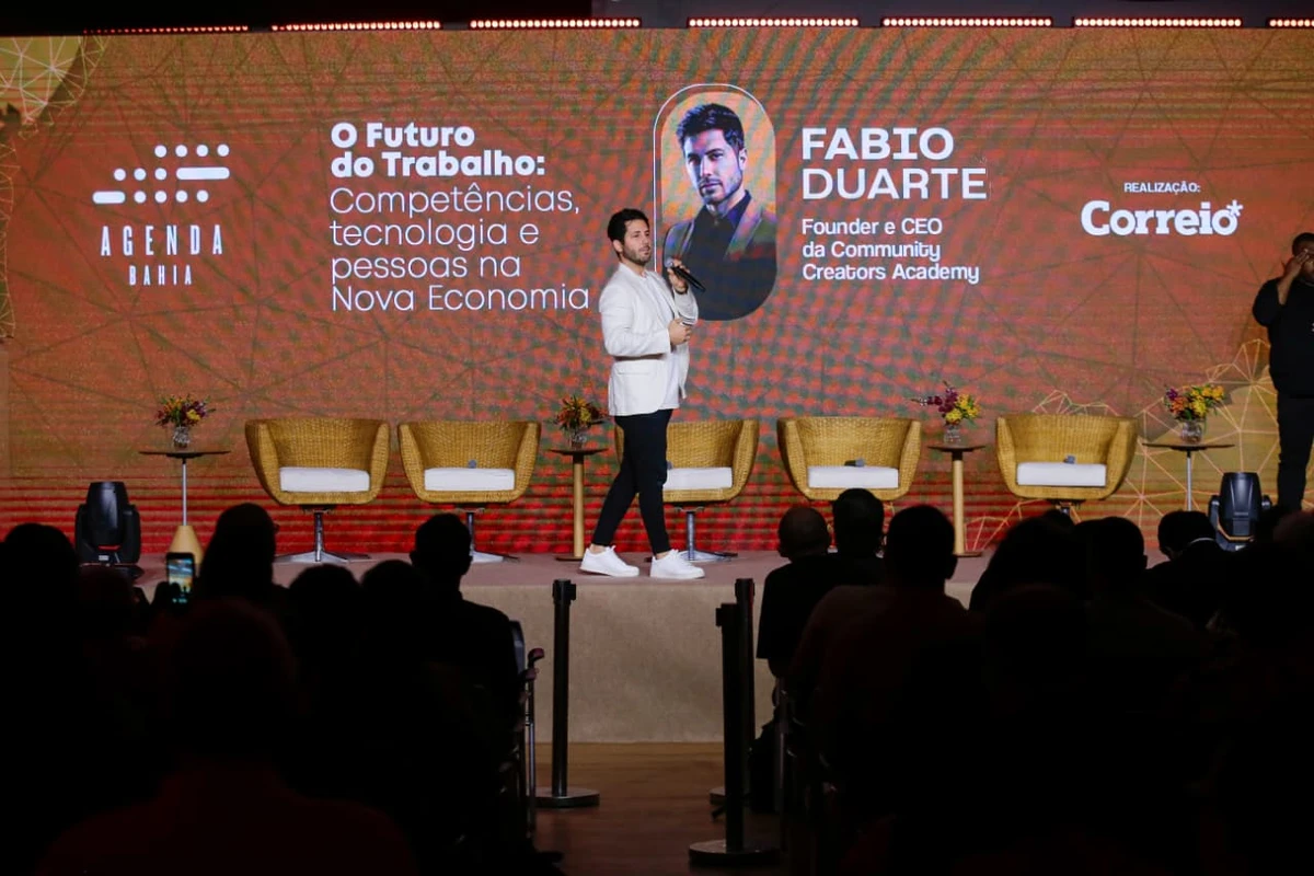 Fábio Duarte falou no evento por Arisson Marinho/CORREIO