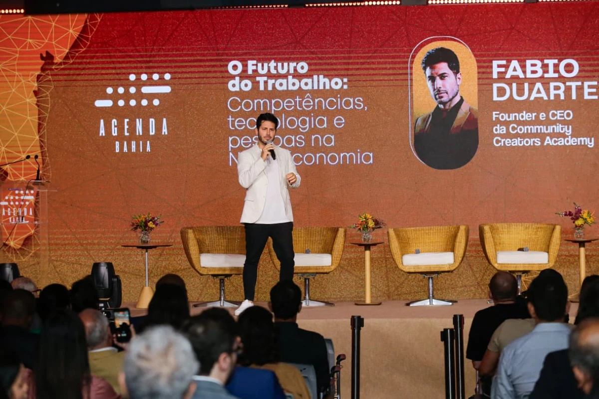 Fábio Duarte falou no evento por Arisson Marinho/CORREIO