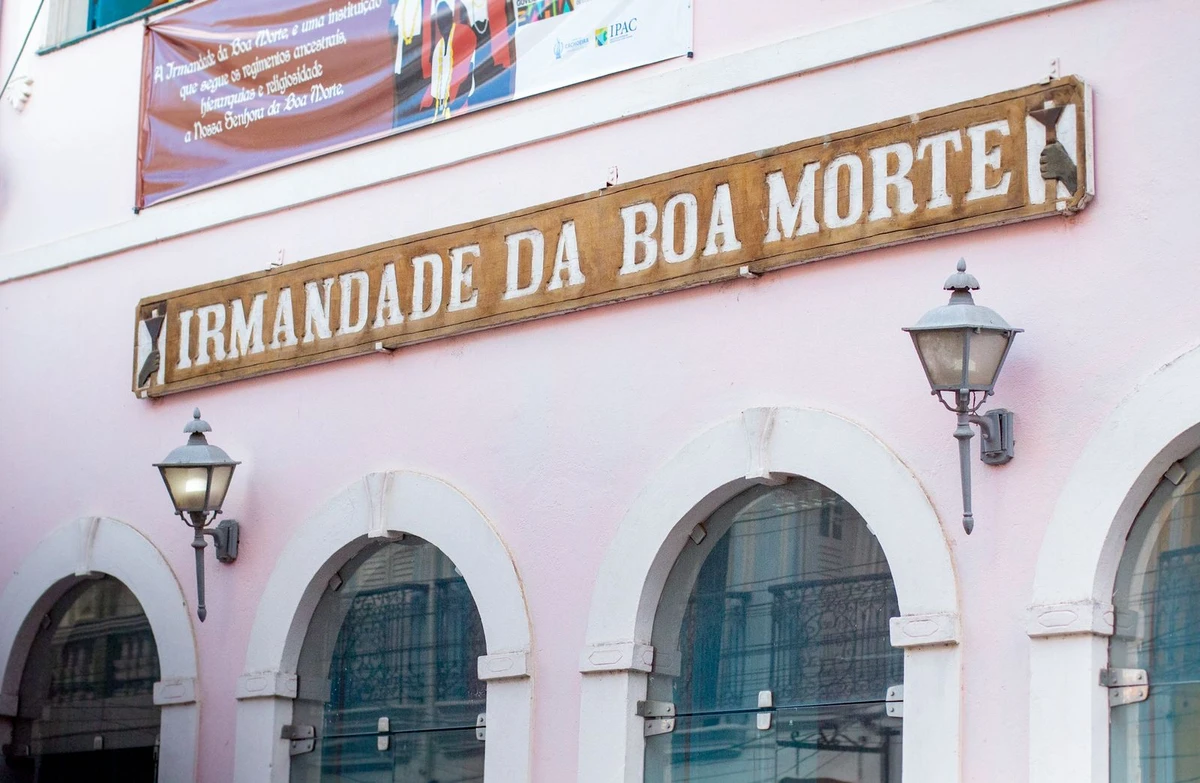 Fachada da sede da Irmandade de Nossa Senhora da Boa Morte, em Cachoeira