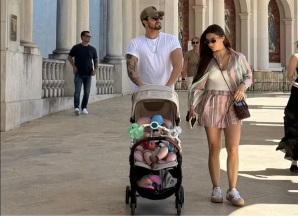 Luan Santana, esposa e filhos em Portugal por Reprodução / Instagram