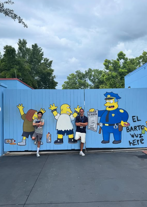 Marcus Buaz e filho José Marcus Buaiz em Orlando por Reprodução / Instagram
