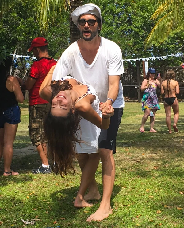 Mel Fronckowiak e Rodrigo Santoro por Reprodução/Instagram