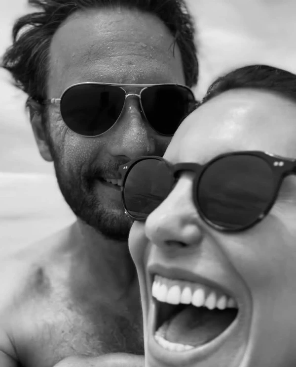 Mel Fronckowiak e Rodrigo Santoro por Reprodução/Instagram