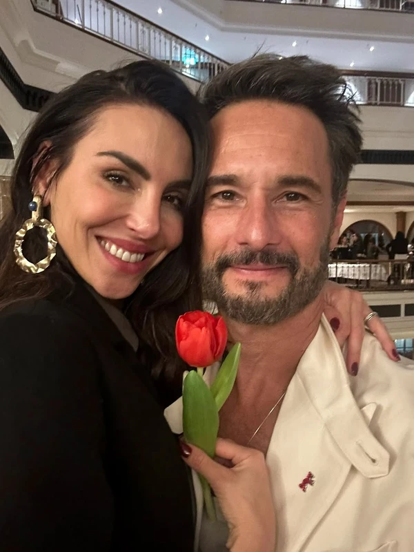 Mel Fronckowiak e Rodrigo Santoro por Reprodução/Instagram