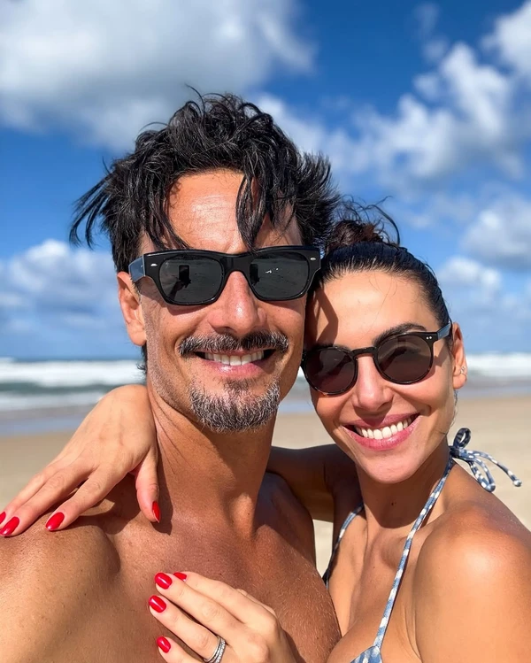 Mel Fronckowiak e Rodrigo Santoro por Reprodução/Instagram
