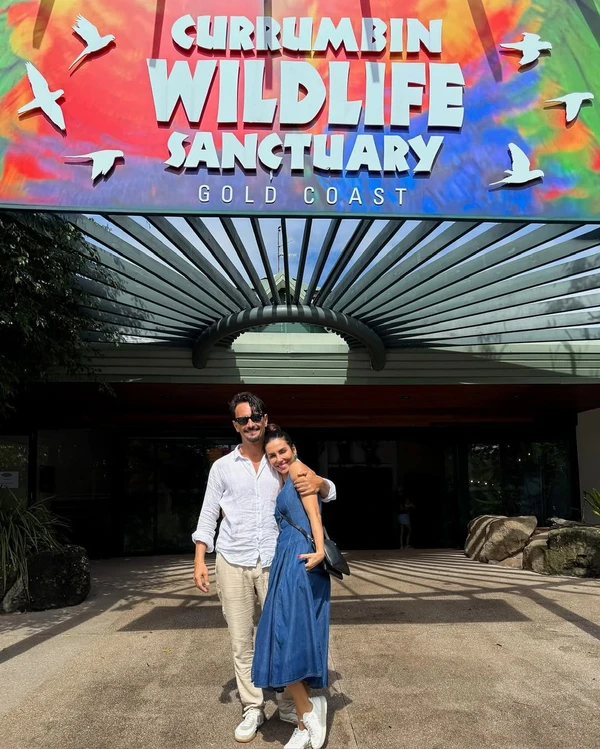 Mel Fronckowiak e Rodrigo Santoro por Reprodução/Instagram