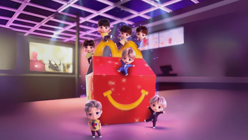 Imagem - McDonald’s faz parceria global com o BTS e lança bonecos TinyTAN no McLanche Feliz