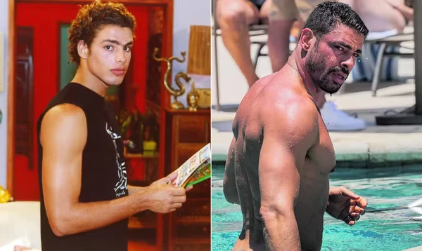 Antes e depois de Cauã Reymond por Reprodução/Instagram