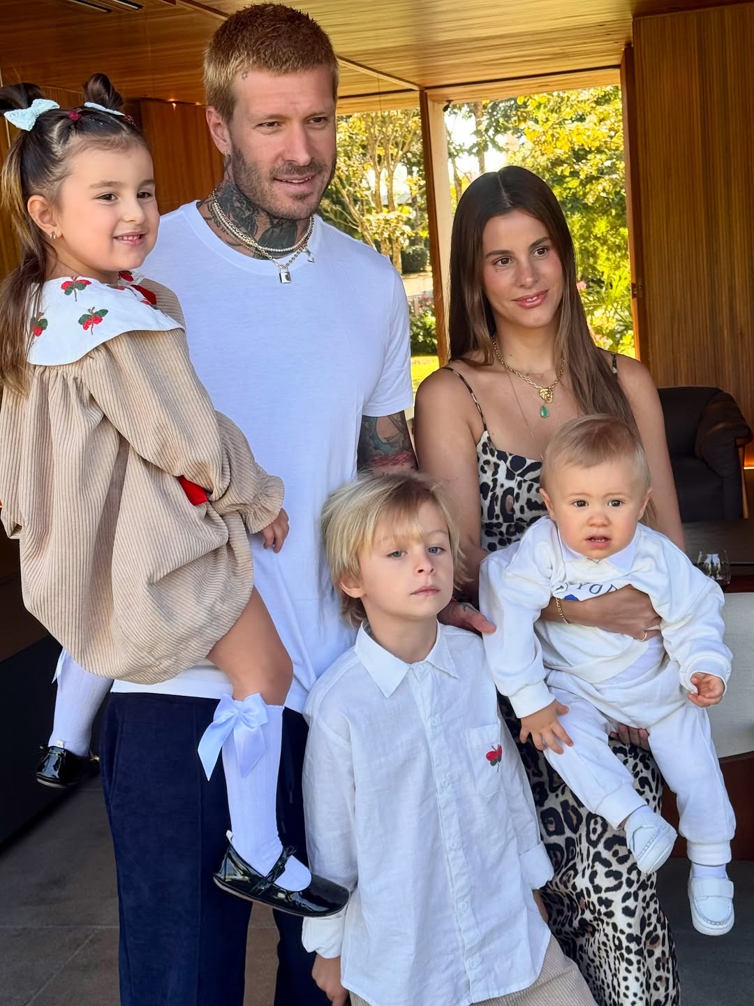 Shantal e Mateus Verdelho são pais de Felippo, Domenica e Giuseppe por Reprodução/Instagram
