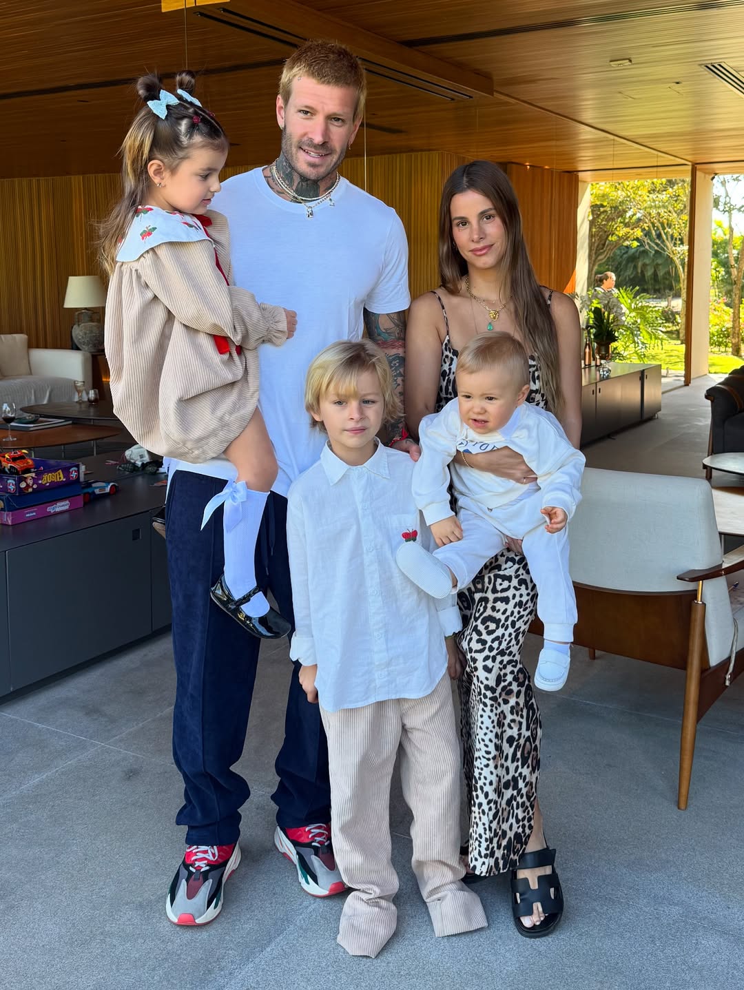 Shantal e Mateus Verdelho são pais de Felippo, Domenica e Giuseppe por Reprodução/Instagram