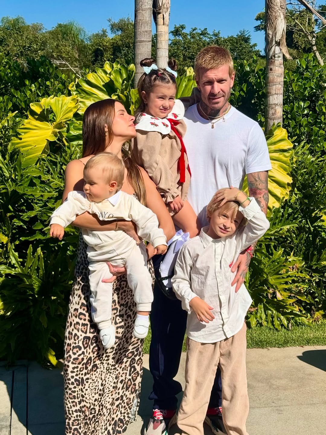 Shantal e Mateus Verdelho são pais de Felippo, Domenica e Giuseppe por Reprodução/Instagram