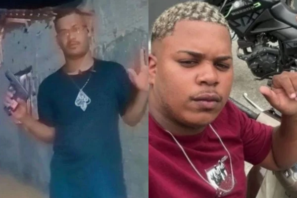 Suspeito (esquerda) executou João Pedro Mattos dos Santos (direita) no último domingo (17)