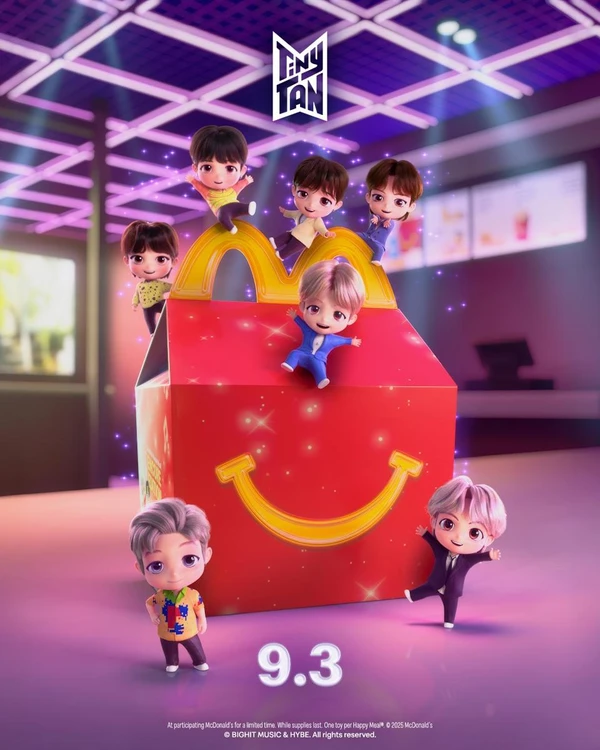 TinyTAN no McDonald's por Reprodução