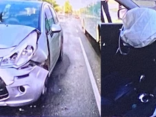 Imagem - Carros batem de frente na orla de Piatã, em Salvador