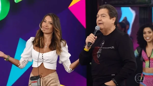 Daia de Paula e Faustão por Reprodução