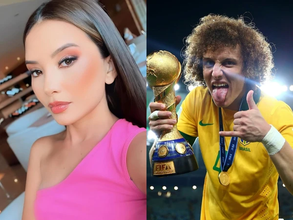 Karol Cavalcante e David Luiz por Reprodução