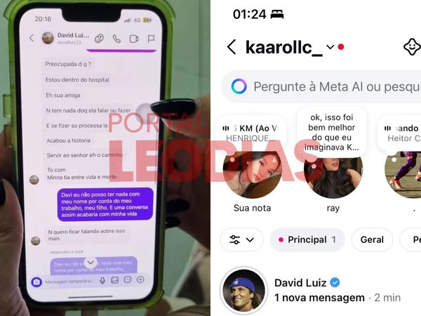 Trechos de conversa divulgados pelo portal LeoDias por Reprodução