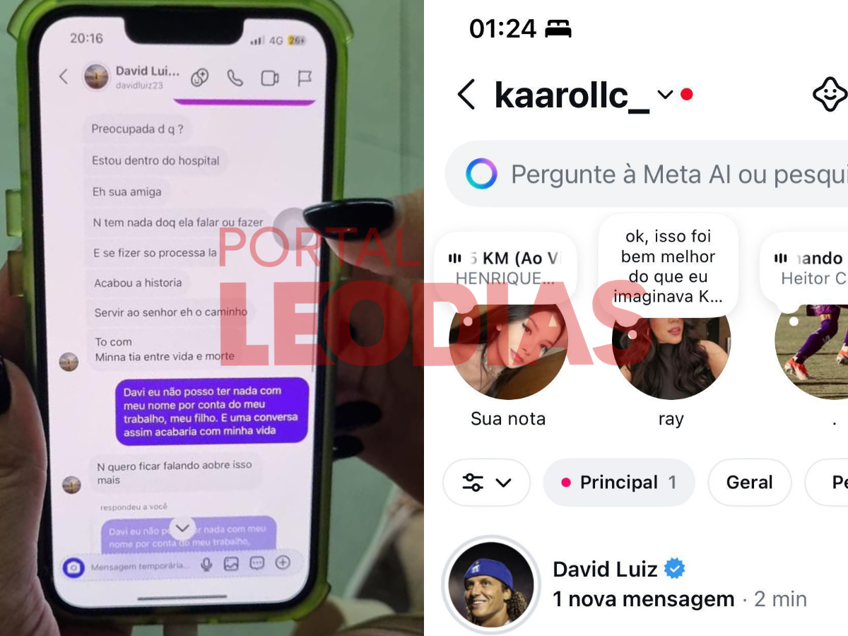 Trechos de conversa divulgados pelo portal LeoDias por Reprodução