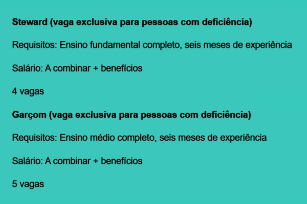 Veja vagas disponíveis por Reprodução