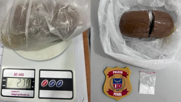 Grávida tenta entrar com drogas em presídio 