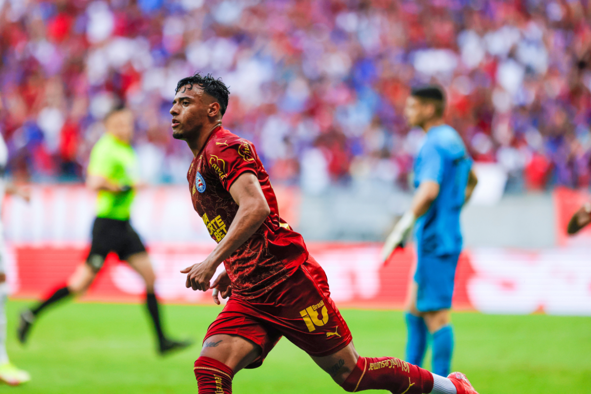 Lucho Rodríguez marcou o segundo gol do Bahia contra o Santos por Rafael Rodrigues/EC Bahia 